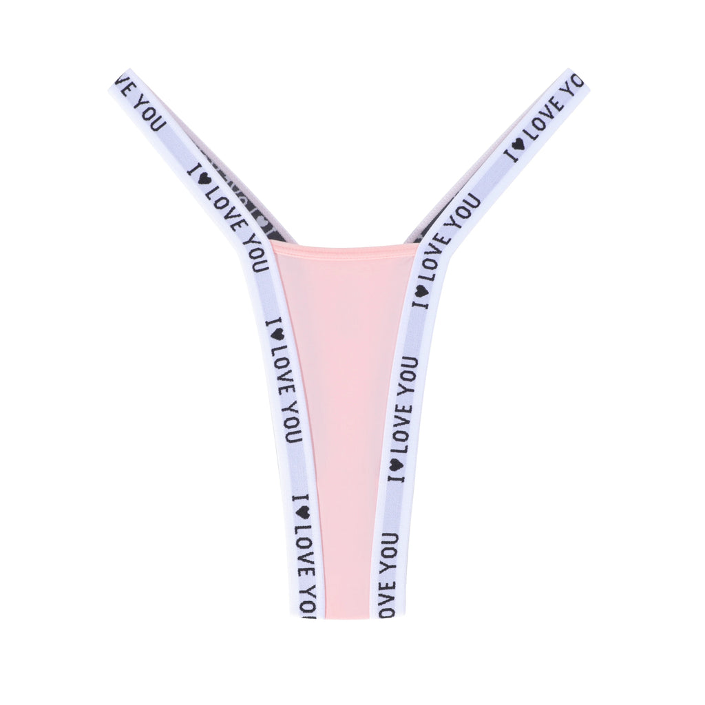 1pcs Letter Print Sexy Women G-string Fashion Style Lingerie Breathable Women's Panties Love Design Female Underwear Lady Thongs