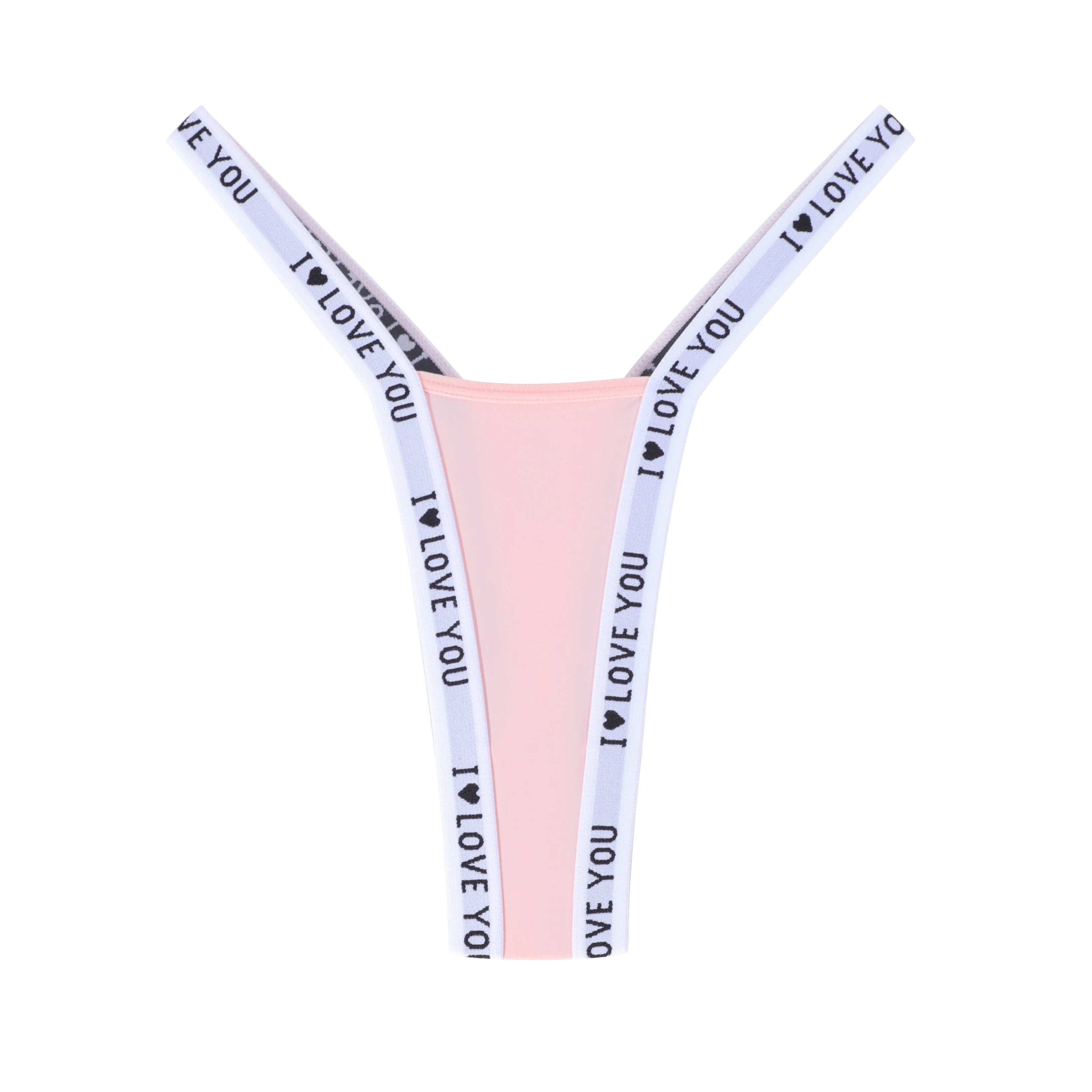 1pcs Letter Print Sexy Women G-string Fashion Style Lingerie Breathable Women's Panties Love Design Female Underwear Lady Thongs