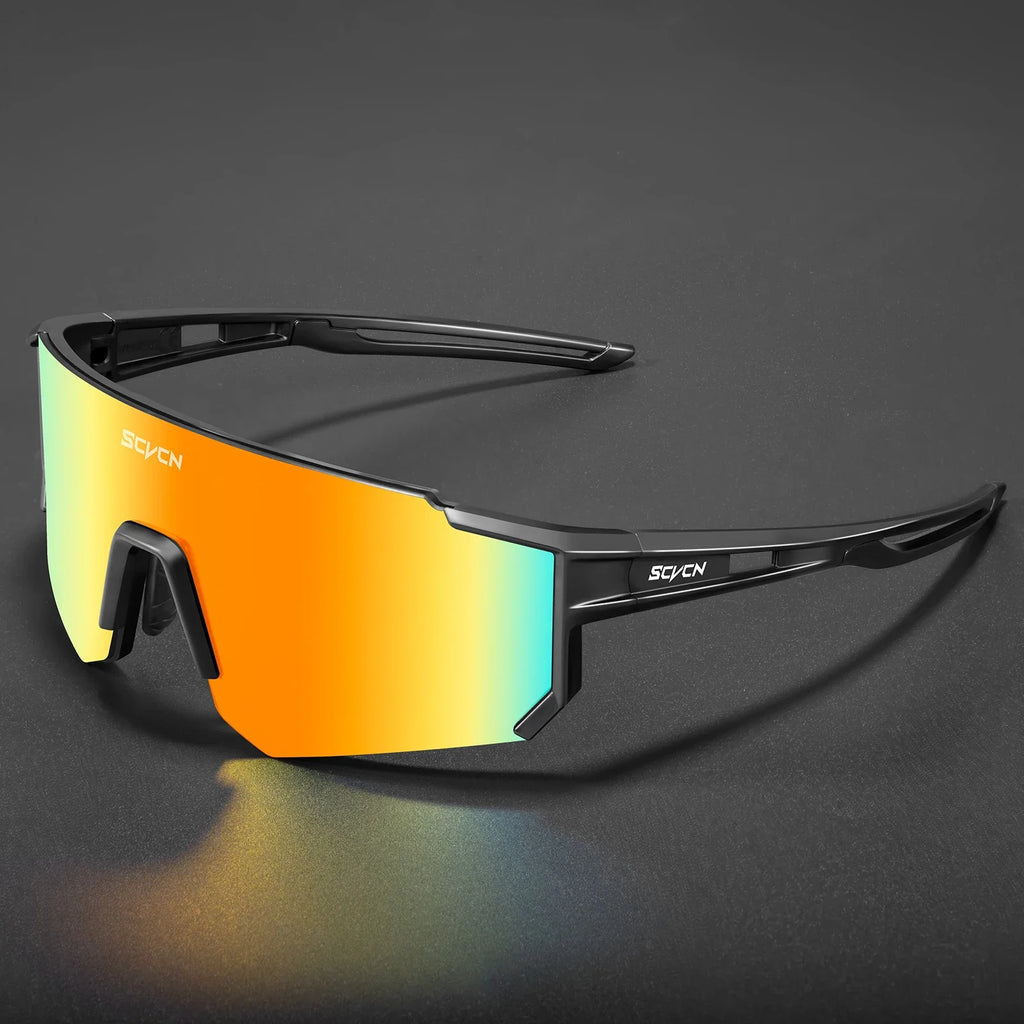 SCVCN New Outdoor Cycling Sunglasses Men Women MTB Driving Bike Glasses Sports Climbing Protective Glasses Bicycle UV400 Goggles