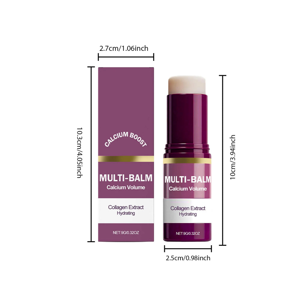 Calcium Volume Multi Balm Korean Skincare Stick Face & Eye Cream Collagen Deep Moisturizing Anti-Wrinkle Suitable for Pre Makeup