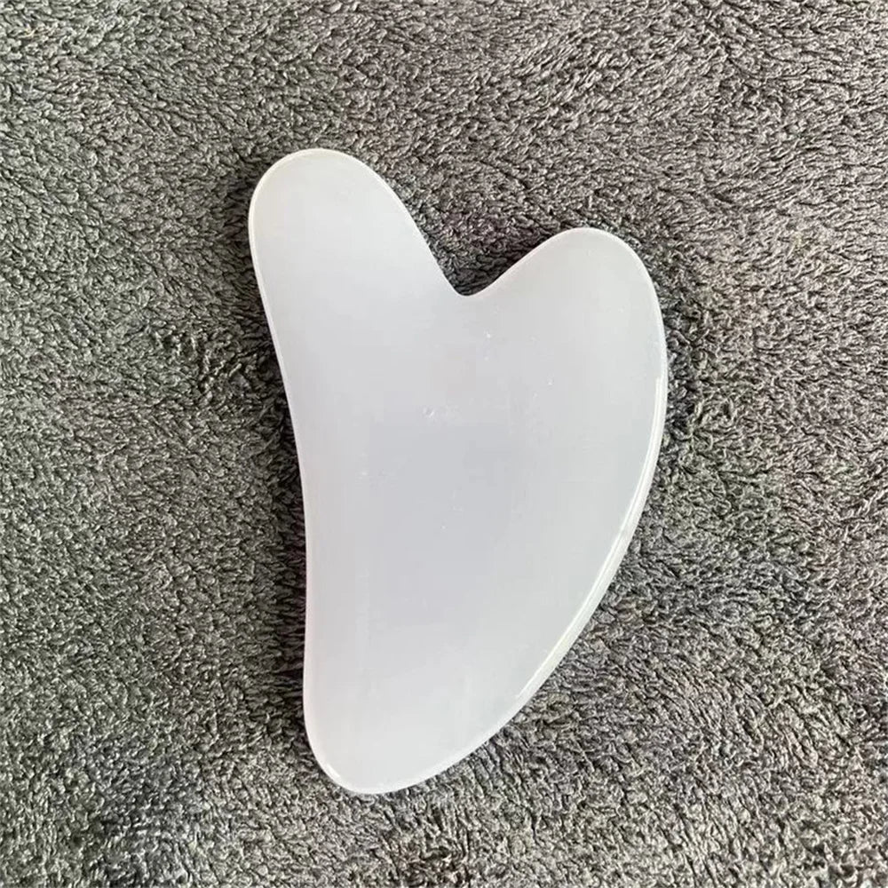 Natural Stone Jade Gouache Scraper Rose Quartz Facial Gua Sha Tools Face Lifting Massager Firm Skin Care Guasha Board Massager